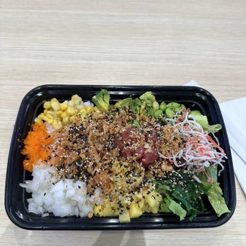 Let's Poke - Large Bowl with salmon and tuna - Poke Near Me - Houston, Texas