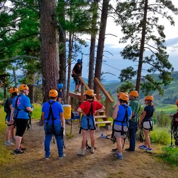 Zip Idaho - Preparing for another jump. - Ziplining Near Me - Horseshoe Bend, Idaho Zip Idaho - Preparing for another jump. - Ziplining Near Me - Horseshoe Bend, Idaho