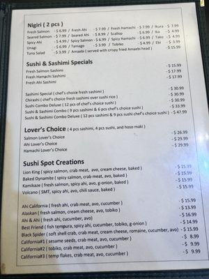 Menu photo 6 Sushi Spot Aiea, HI