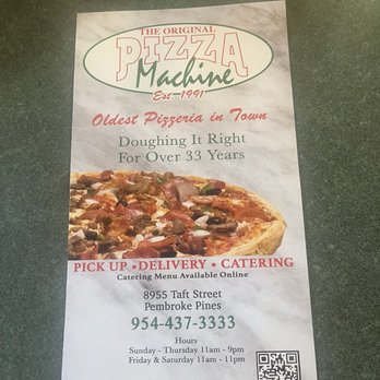 Pizza Machine - Pizza Near Me - Pembroke Pines, Florida Pizza Machine - Pizza Near Me - Pembroke Pines, Florida