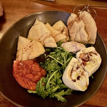 The Husky - Burrata- think caprese salad(but better) with crispy bread. - Burgers Near Me - New Orleans, Louisiana The Husky - Burrata- think caprese salad(but better) with crispy bread. - Burgers Near Me - New Orleans, Louisiana