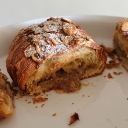 Almond croissant - they don't skimp on the frangipane filling!