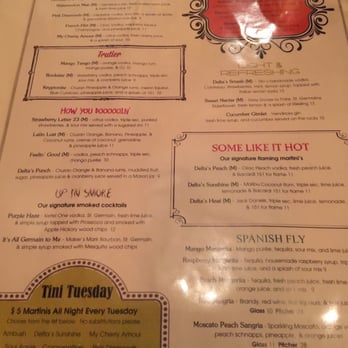Delta's - Drink menu - Soul Food Near Me - New Brunswick, New Jersey
