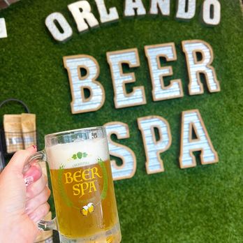 Beer Spa - Loved these fun beer mugs we got to drink out of. - Day Spas Near Me - Orlando, Florida Beer Spa - Loved these fun beer mugs we got to drink out of. - Day Spas Near Me - Orlando, Florida