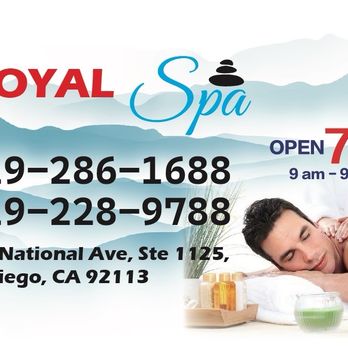 Royal Spa - This is the reservation phone number and store address business card - Massage Near Me - San Diego, California Royal Spa - This is the reservation phone number and store address business card - Massage Near Me - San Diego, California