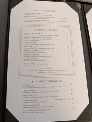 Menu photo 1 RH Rooftop Restaurant at RH Jacksonville Jacksonville, FL Menu photo 1 RH Rooftop Restaurant at RH Jacksonville Jacksonville, FL