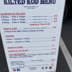 The Kilted Kod - Menu