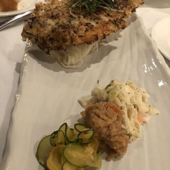 MW Restaurant - Mochi crusted fish with somen noodles - New American Near Me - Honolulu, Hawaii