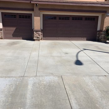 Full Throttle Power Wash - After power wash on driveway the stains are lighter - Pressure Washers Near Me - Temecula, California