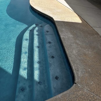 Allegiant pool tile cleaning and plastering - Decorated steps - Pressure Washers Near Me - Clovis, California