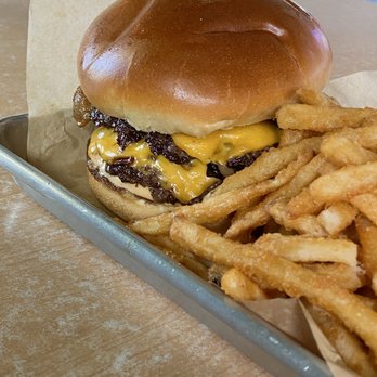 San Dimas Burger - Classic Smash Burger w/ Fries ($20) - Burgers Near Me - San Dimas, California San Dimas Burger - Classic Smash Burger w/ Fries ($20) - Burgers Near Me - San Dimas, California