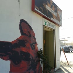 Outlet Mascota - Este graffiti de la tienda está inspirado en una perrita que tenía el dueño