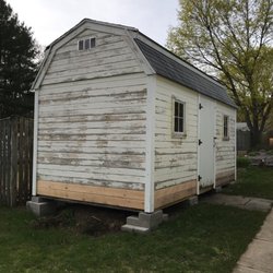 Storage shed before