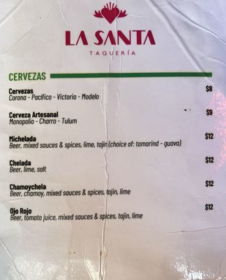 Menu photo 3 La Santa Taqueria Miami, FL Menu photo 3 La Santa Taqueria Miami, FL