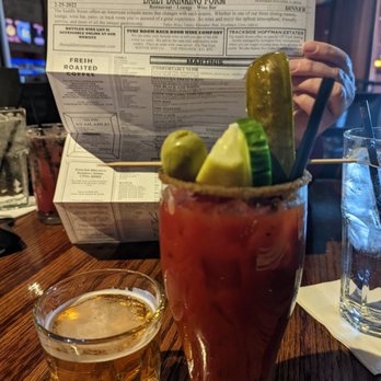 The Saddle Room - Bloody with a beer chaser! This place is such a gem! - Steakhouses Near Me - Hoffman Estates, Illinois