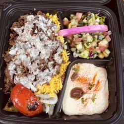 Falafel Tazah - Lamb Shawarma Rice Plate