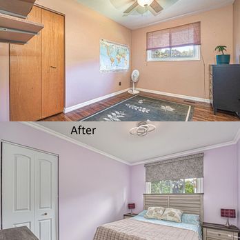 New Look Renos - Before and after bedroom transformation - Painters Near Me - North York, Ontario New Look Renos - Before and after bedroom transformation - Painters Near Me - North York, Ontario