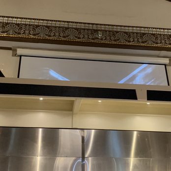 Webb Custom Kitchen - Movie plays above the kitchen - New American Near Me - Gastonia, North Carolina Webb Custom Kitchen - Movie plays above the kitchen - New American Near Me - Gastonia, North Carolina