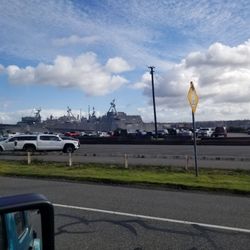 Naval Base Kitsap Bremerton - Ships docked at the Navy base