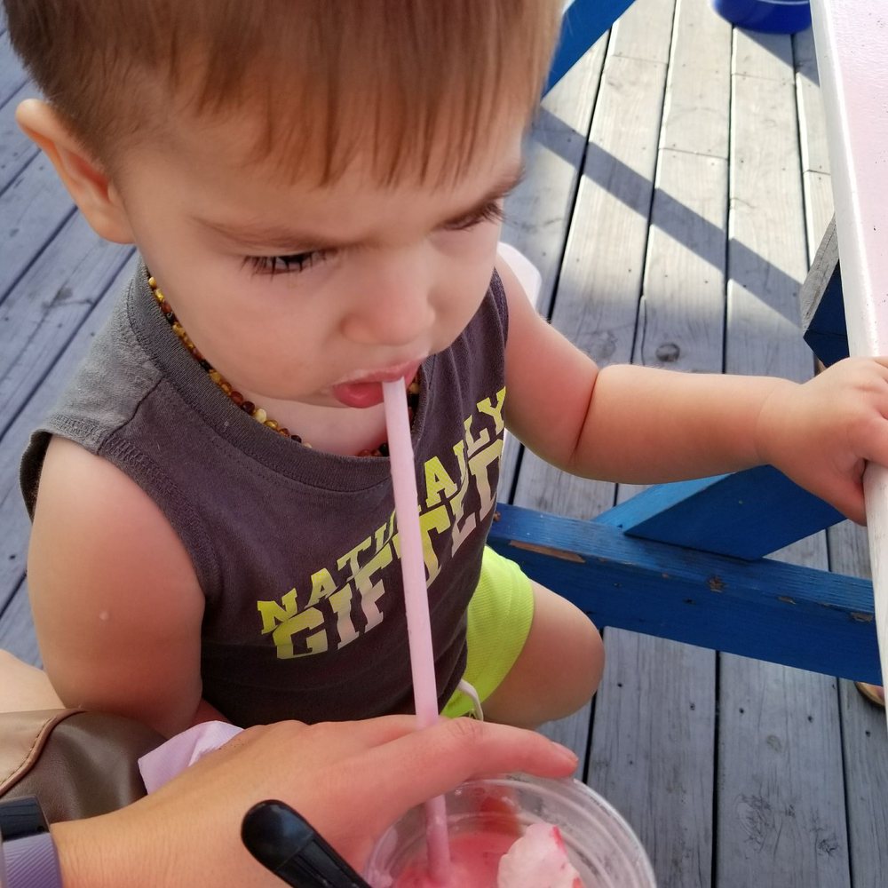 Shake Station - My son's first milkshake! I'm glad it was the best! - American Near Me - Ellenton, Florida