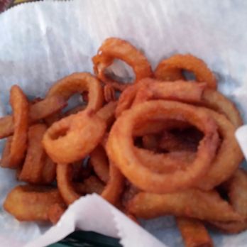 Dune Dog Cafe - Onion ring basket - Seafood Near Me - Stuart, Florida Dune Dog Cafe - Onion ring basket - Seafood Near Me - Stuart, Florida
