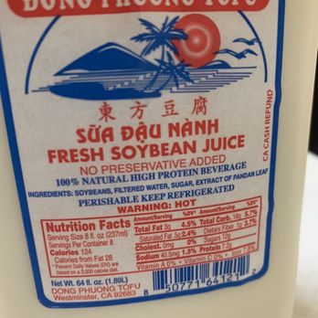 Dong Phuong Tofu - Taste like chemical. It's scary. Plastic Bottle was very hot..it's like I'm tasting melted plastic with soy milk. - Grocery Near Me - Westminster, California Dong Phuong Tofu - Taste like chemical. It's scary. Plastic Bottle was very hot..it's like I'm tasting melted plastic with soy milk. - Grocery Near Me - Westminster, California