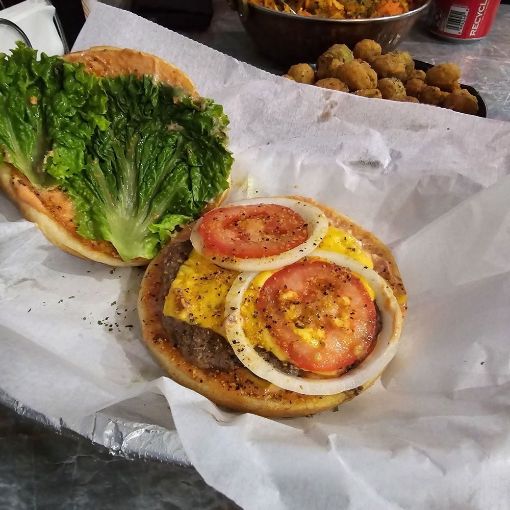 Utterly Delicious - Garlic butter cheese burger - American Near Me - Clinton, Mississippi