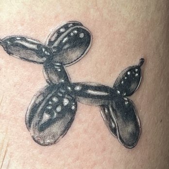 Sideshow Tattoo and Piercing - Balloon dog (about 2"x3") - Tattoo Near Me - San Diego, California Sideshow Tattoo and Piercing - Balloon dog (about 2"x3") - Tattoo Near Me - San Diego, California