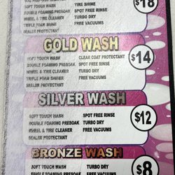 Arco - Car wash prices