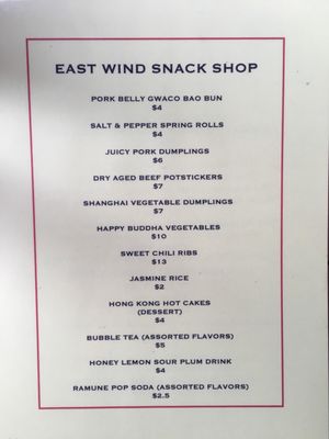 Menu photo 6 East Wind Snack Shop Brooklyn, NY Menu photo 6 East Wind Snack Shop Brooklyn, NY