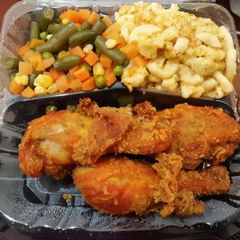 Rochdale Chicken And Fish - Fried chicken dinner with mac and cheese and mixed vegetables - Chicken Wings Near Me - Jamaica, New York Rochdale Chicken And Fish - Fried chicken dinner with mac and cheese and mixed vegetables - Chicken Wings Near Me - Jamaica, New York