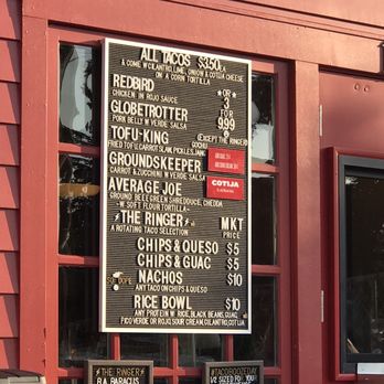 Team Taco - Walk-up menu as of 7/8 - Tacos Near Me - Springfield, Missouri