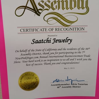 Saatchi Jewelry - Just saw this at his store - Jewelry Near Me - irvine, California
