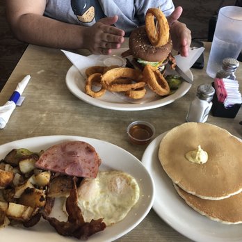 Leo's Country Kitchen - Leo's big breakfast for 9.99 and the monster burger with onion rings - Diners Near Me - Fontana, California Leo's Country Kitchen - Leo's big breakfast for 9.99 and the monster burger with onion rings - Diners Near Me - Fontana, California