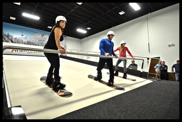 indoor ski and snowboard