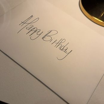 Steak 48 - Cute card that was waiting at our table - Steakhouses Near Me - Chicago, Illinois