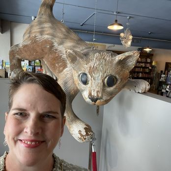 Nowhere Bookshop - Me with some of the whimsical decor - Bookstores Near Me - San Antonio, Texas Nowhere Bookshop - Me with some of the whimsical decor - Bookstores Near Me - San Antonio, Texas