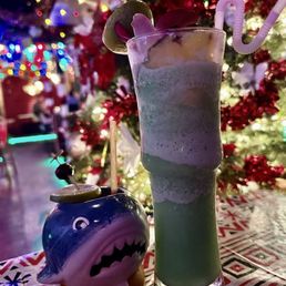 Frost bite (left), & panda's pandan cooler (right) Frost bite (left), & panda's pandan cooler (right)