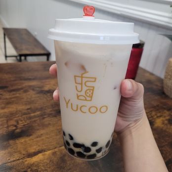 Yucoo - Pu'er Milk Tea - Bubble Tea Near Me - Brighton, Massachusetts