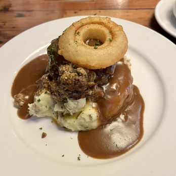 Aspen Creek Grill - Mile High Meatloaf (no bacon) - Comfort Food Near Me - Greenwood, Indiana Aspen Creek Grill - Mile High Meatloaf (no bacon) - Comfort Food Near Me - Greenwood, Indiana