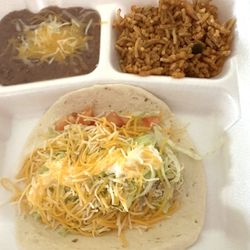 Taco Delite - 2026 #5 Chicken Soft Taco Rice Beans-Well filled Good!