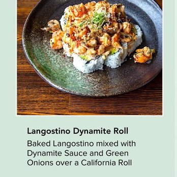The Big Fish Sushi - The best thing on the menu. Langostino Dynamite roll yum! - Sushi Bars Near Me - Sherman Oaks, California