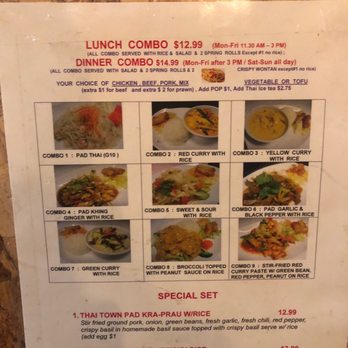 Thai Town Restaurant - combo menu - Thai Near Me - Vancouver, British Columbia Thai Town Restaurant - combo menu - Thai Near Me - Vancouver, British Columbia