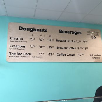 Bro's Doughs - Menu - Donuts Near Me - Grand Rapids, Michigan