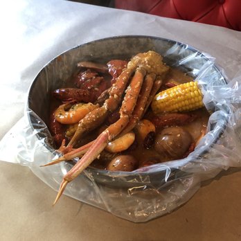 Cajun Boil - Combo #6 with ultimate sauce, with corn, potatoes and sausage. - Cajun/Creole Near Me - Miami, Florida