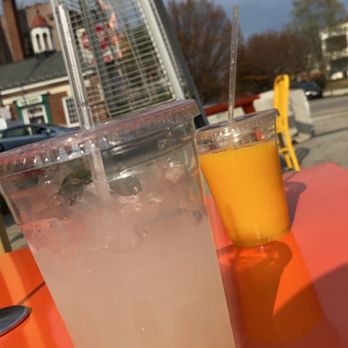 Golden West Cafe - Lavender lemonade and OJ - Cafes Near Me - Baltimore, Maryland