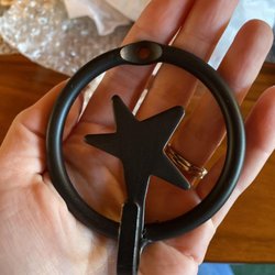 Country Traditions Emporium - Look at this adorable star hook we bought for my toddler to hang his coat on. My husband I love how much stars are featured at this store.
