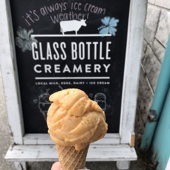 Glass Bottle Creamery - apricot sorbet! - Ice Cream & Frozen Yogurt Near Me - Vashon, Washington