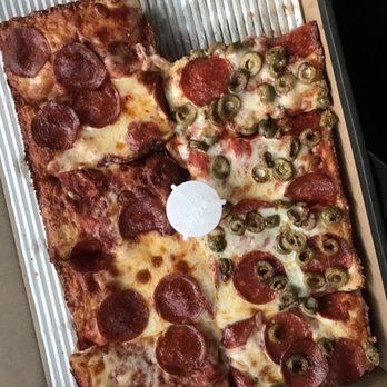 Jet's Pizza - I like their classic pepperoni pizza, and green olive is my favorite topping :) - Pizza Near Me - Hopkins, Minnesota