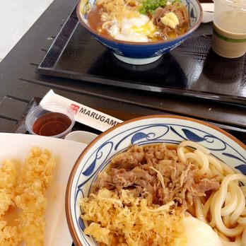 Marugame Udon - Nikutama & Shrimp Tempura - Japanese Near Me - Berkeley, California